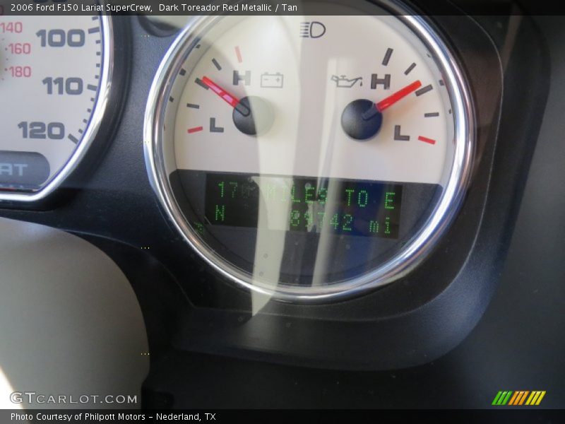 Dark Toreador Red Metallic / Tan 2006 Ford F150 Lariat SuperCrew