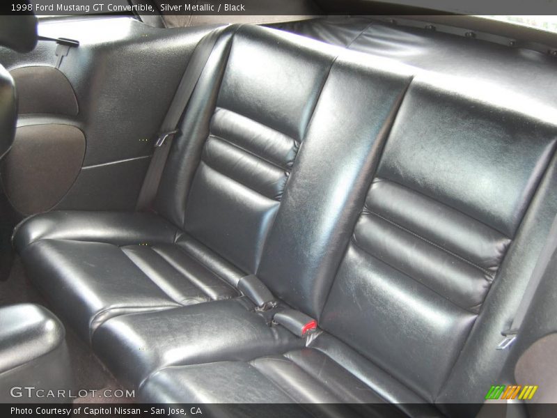 Silver Metallic / Black 1998 Ford Mustang GT Convertible