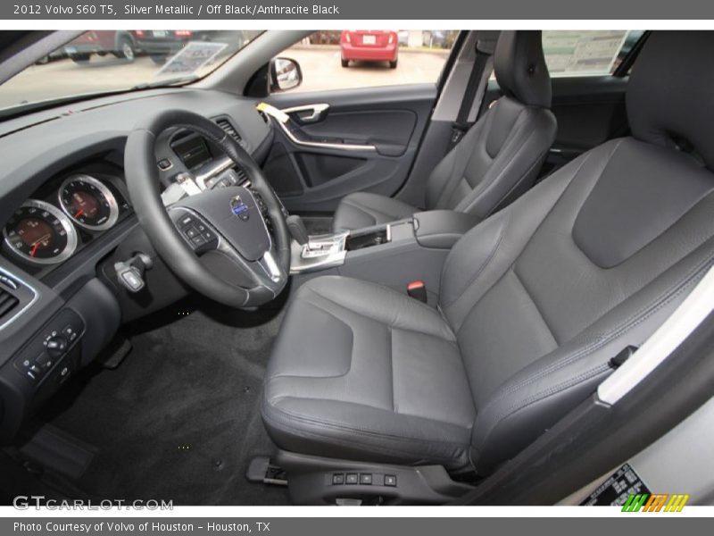 Silver Metallic / Off Black/Anthracite Black 2012 Volvo S60 T5