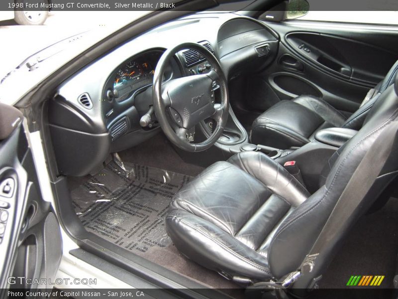 Silver Metallic / Black 1998 Ford Mustang GT Convertible