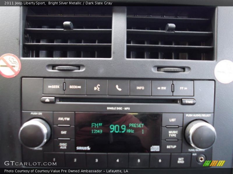 Bright Silver Metallic / Dark Slate Gray 2011 Jeep Liberty Sport