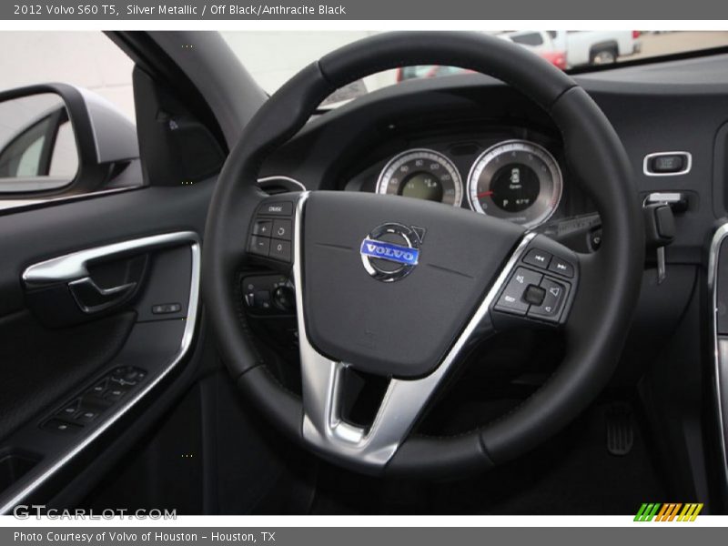 Silver Metallic / Off Black/Anthracite Black 2012 Volvo S60 T5
