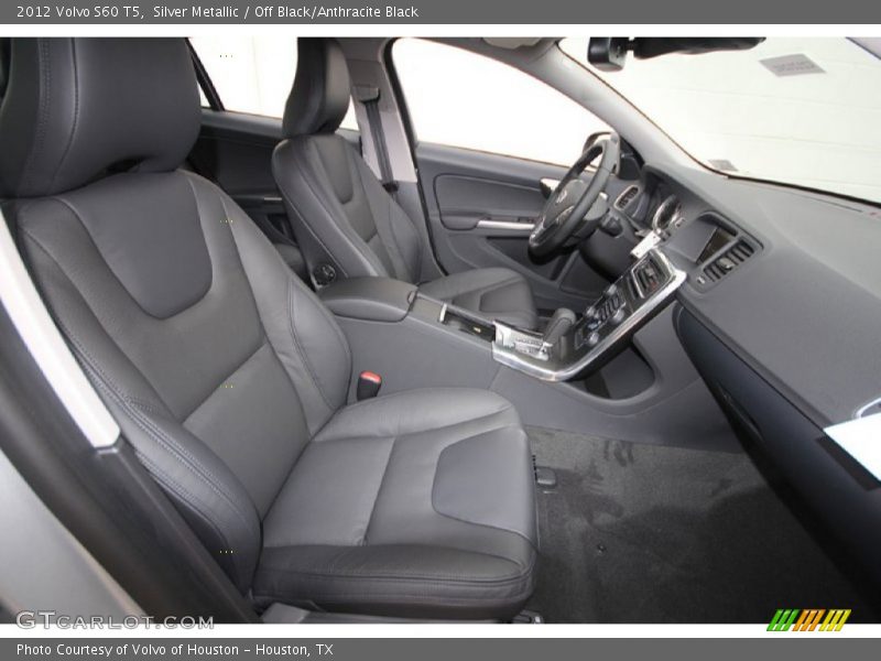 Silver Metallic / Off Black/Anthracite Black 2012 Volvo S60 T5