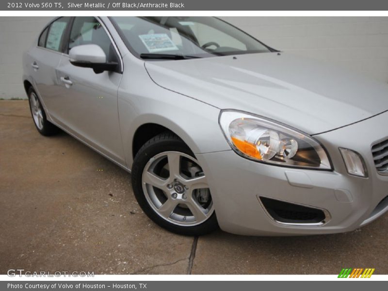 Silver Metallic / Off Black/Anthracite Black 2012 Volvo S60 T5
