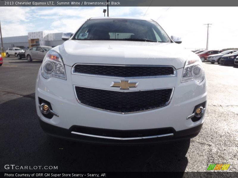Summit White / Brownstone/Jet Black 2013 Chevrolet Equinox LTZ