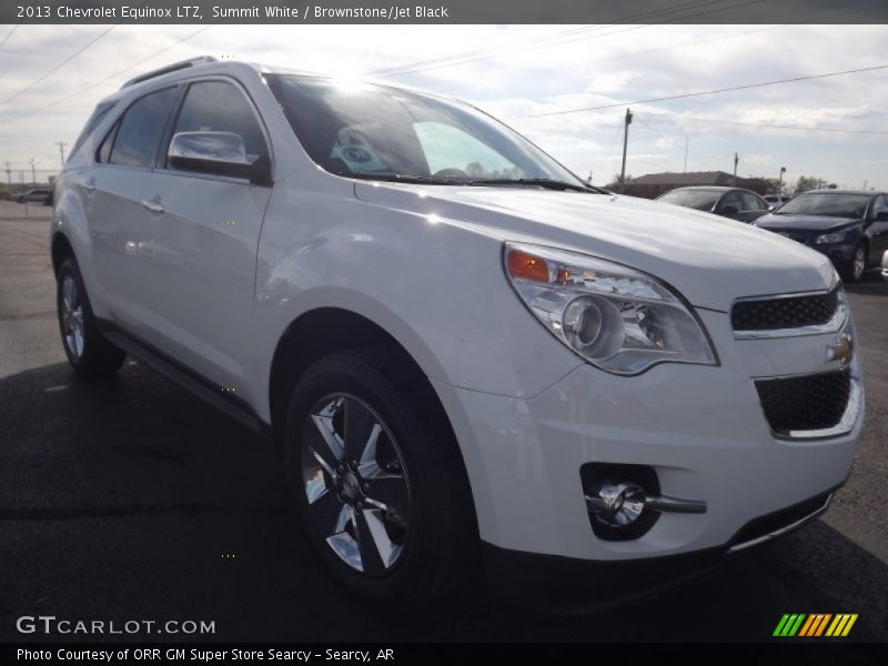 Summit White / Brownstone/Jet Black 2013 Chevrolet Equinox LTZ