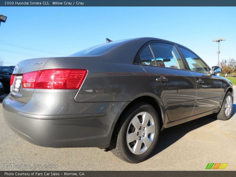 Willow Gray / Gray 2009 Hyundai Sonata GLS