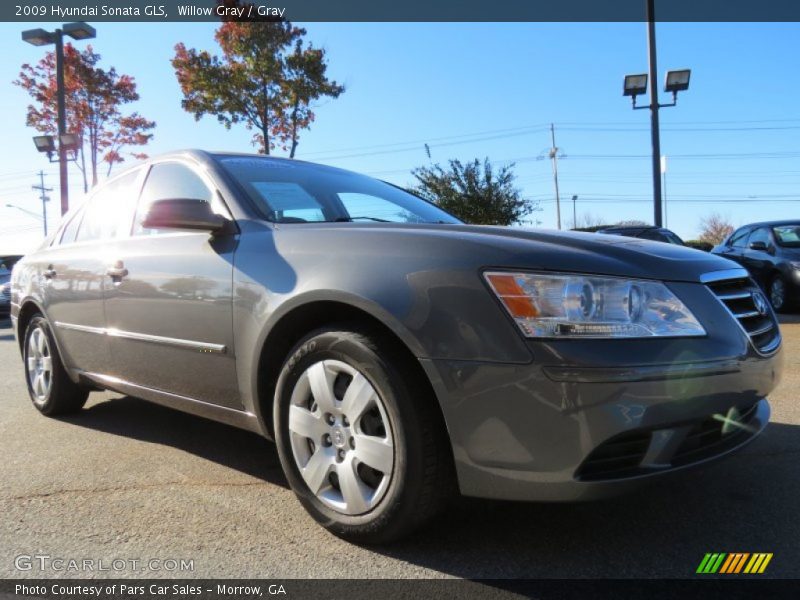 Willow Gray / Gray 2009 Hyundai Sonata GLS