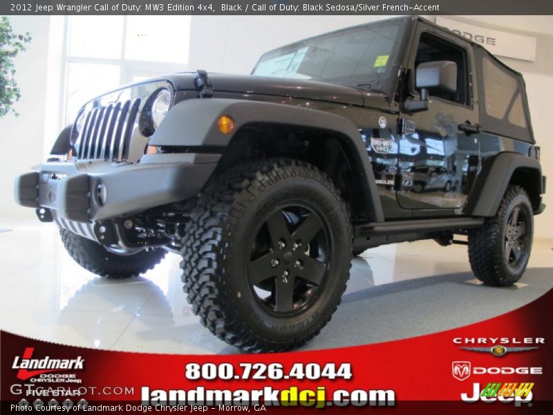 Black / Call of Duty: Black Sedosa/Silver French-Accent 2012 Jeep Wrangler Call of Duty: MW3 Edition 4x4