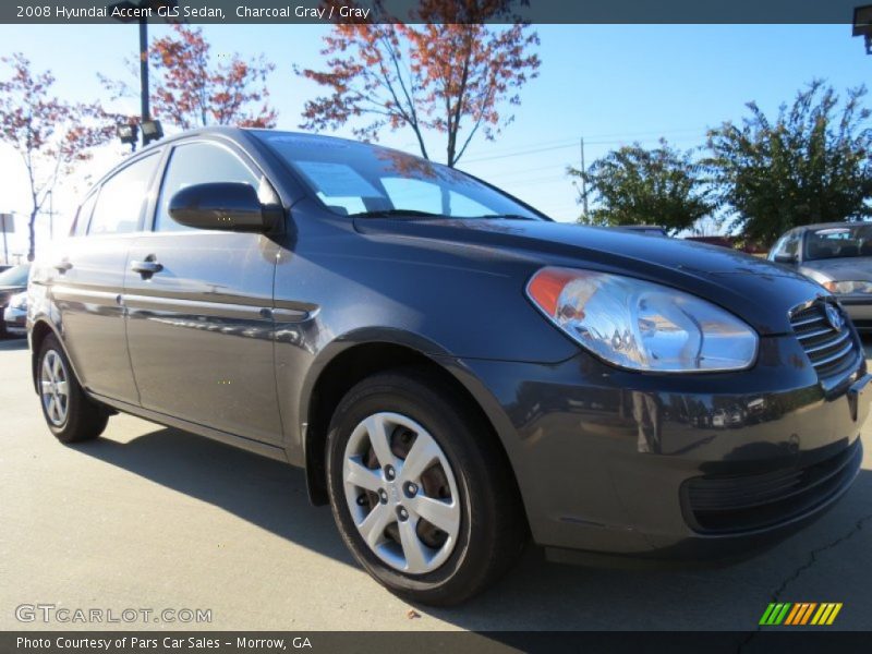 Charcoal Gray / Gray 2008 Hyundai Accent GLS Sedan