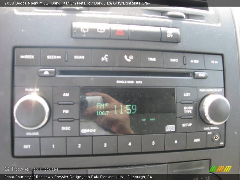 Dark Titanium Metallic / Dark Slate Gray/Light Slate Gray 2008 Dodge Magnum SE