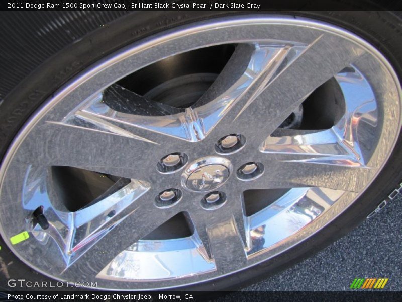 Brilliant Black Crystal Pearl / Dark Slate Gray 2011 Dodge Ram 1500 Sport Crew Cab