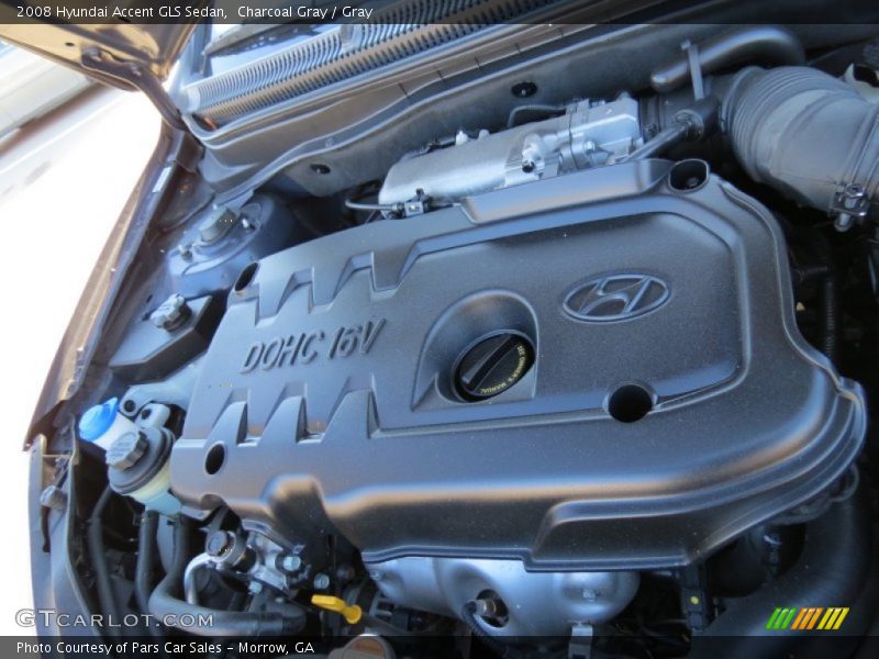 Charcoal Gray / Gray 2008 Hyundai Accent GLS Sedan