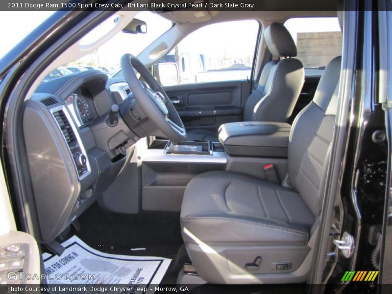 Brilliant Black Crystal Pearl / Dark Slate Gray 2011 Dodge Ram 1500 Sport Crew Cab