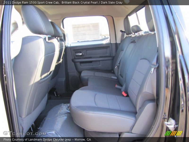 Brilliant Black Crystal Pearl / Dark Slate Gray 2011 Dodge Ram 1500 Sport Crew Cab