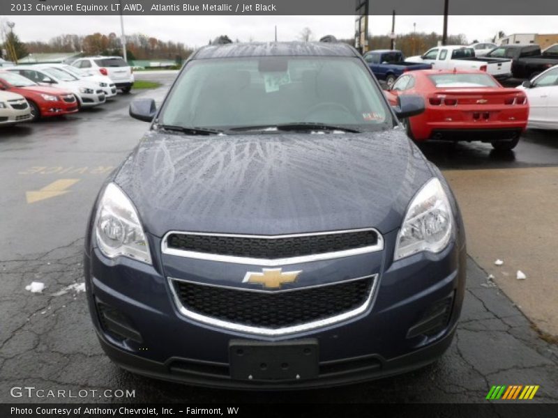 Atlantis Blue Metallic / Jet Black 2013 Chevrolet Equinox LT AWD
