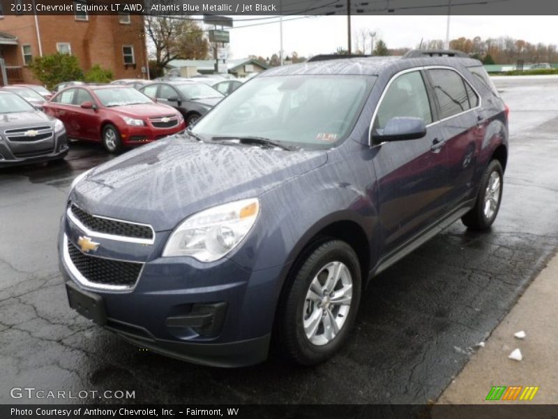 Atlantis Blue Metallic / Jet Black 2013 Chevrolet Equinox LT AWD