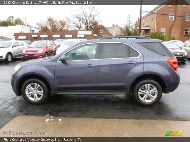 Atlantis Blue Metallic / Jet Black 2013 Chevrolet Equinox LT AWD