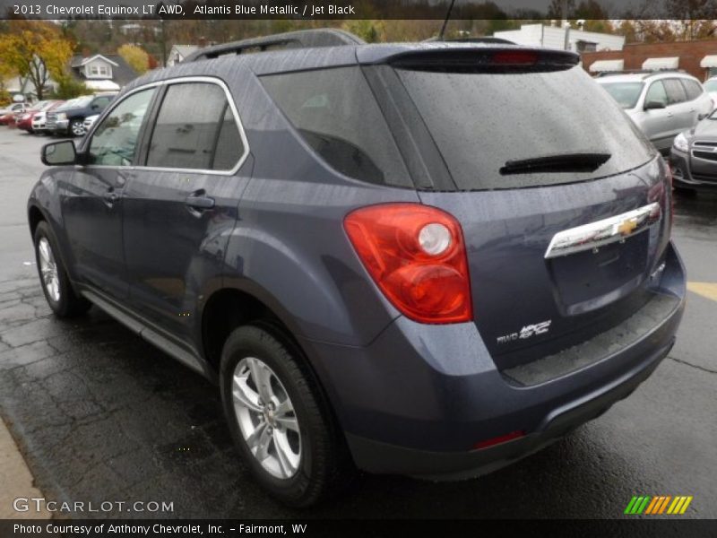 Atlantis Blue Metallic / Jet Black 2013 Chevrolet Equinox LT AWD