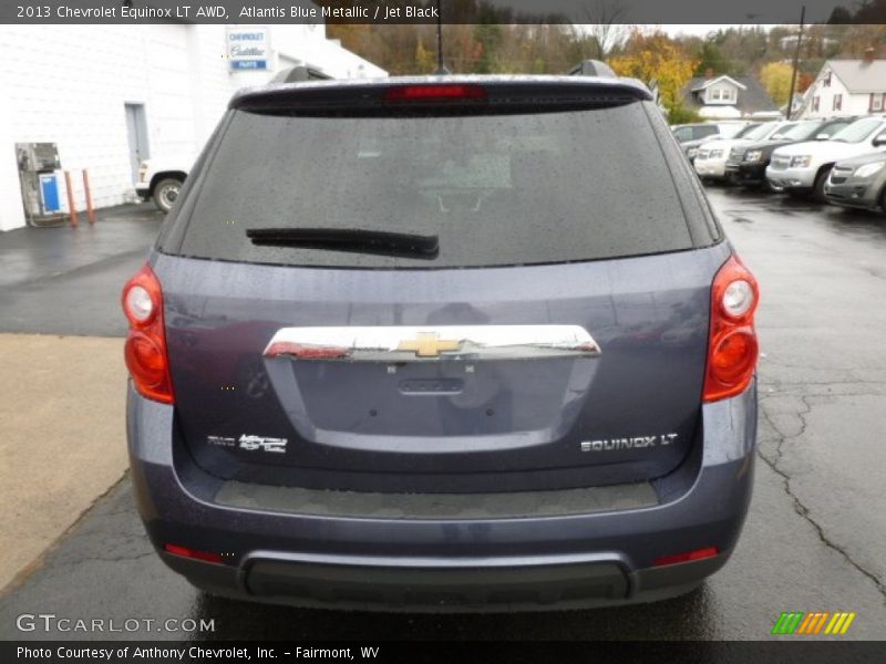 Atlantis Blue Metallic / Jet Black 2013 Chevrolet Equinox LT AWD