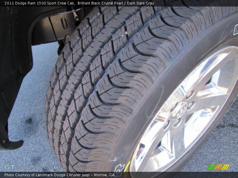 Brilliant Black Crystal Pearl / Dark Slate Gray 2011 Dodge Ram 1500 Sport Crew Cab