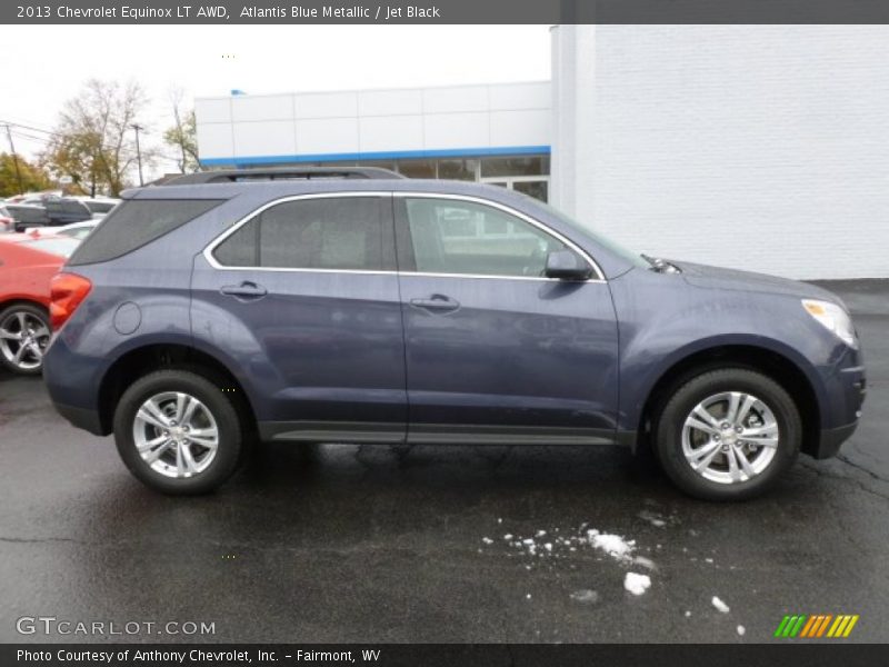 Atlantis Blue Metallic / Jet Black 2013 Chevrolet Equinox LT AWD