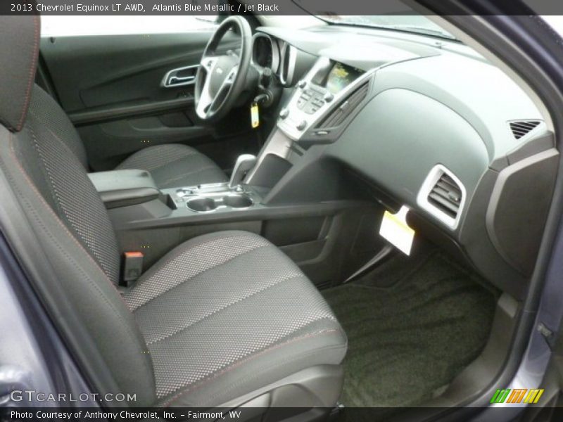 Atlantis Blue Metallic / Jet Black 2013 Chevrolet Equinox LT AWD