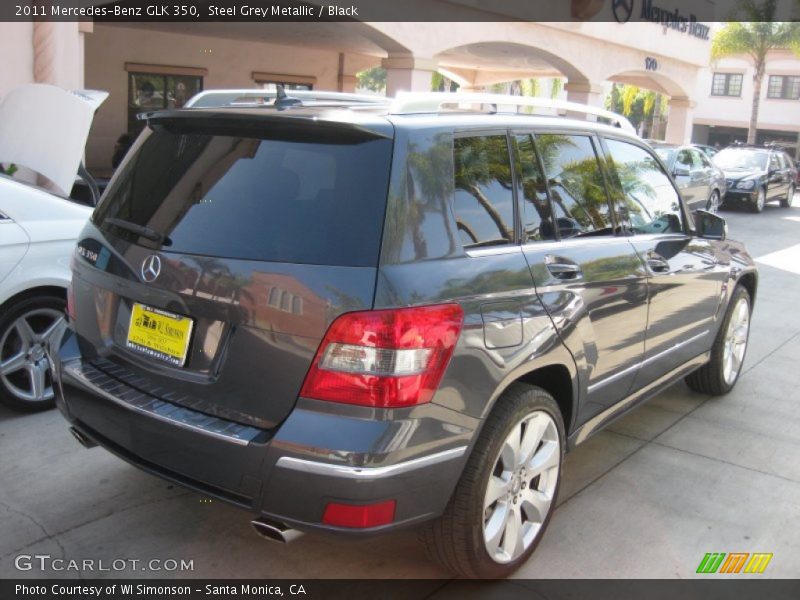Steel Grey Metallic / Black 2011 Mercedes-Benz GLK 350