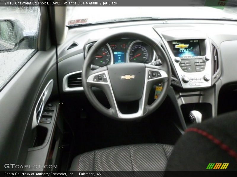 Atlantis Blue Metallic / Jet Black 2013 Chevrolet Equinox LT AWD
