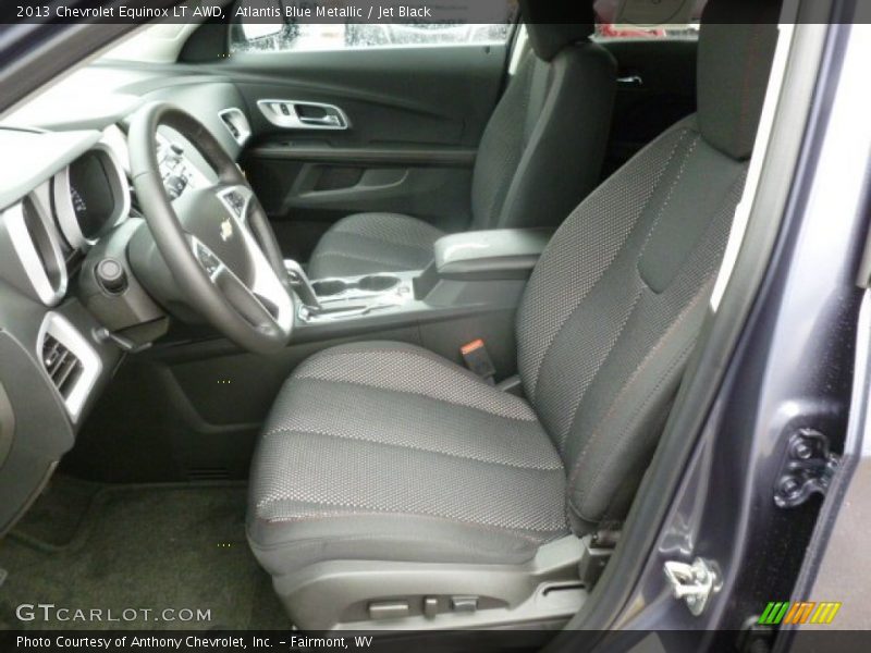 Atlantis Blue Metallic / Jet Black 2013 Chevrolet Equinox LT AWD