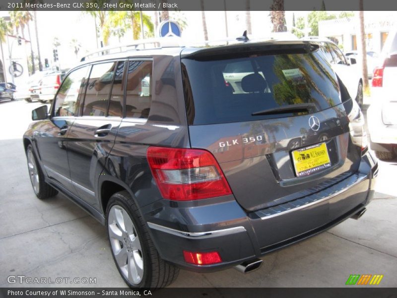 Steel Grey Metallic / Black 2011 Mercedes-Benz GLK 350