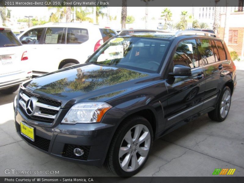 Steel Grey Metallic / Black 2011 Mercedes-Benz GLK 350