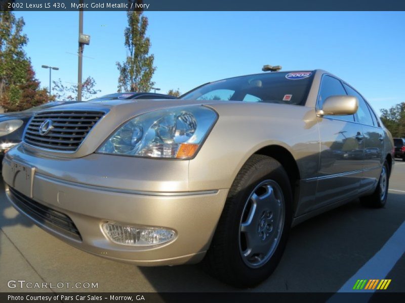 Mystic Gold Metallic / Ivory 2002 Lexus LS 430