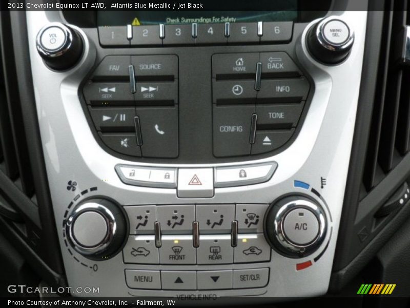 Atlantis Blue Metallic / Jet Black 2013 Chevrolet Equinox LT AWD