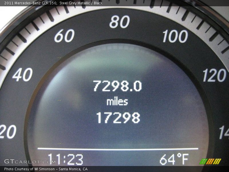Steel Grey Metallic / Black 2011 Mercedes-Benz GLK 350