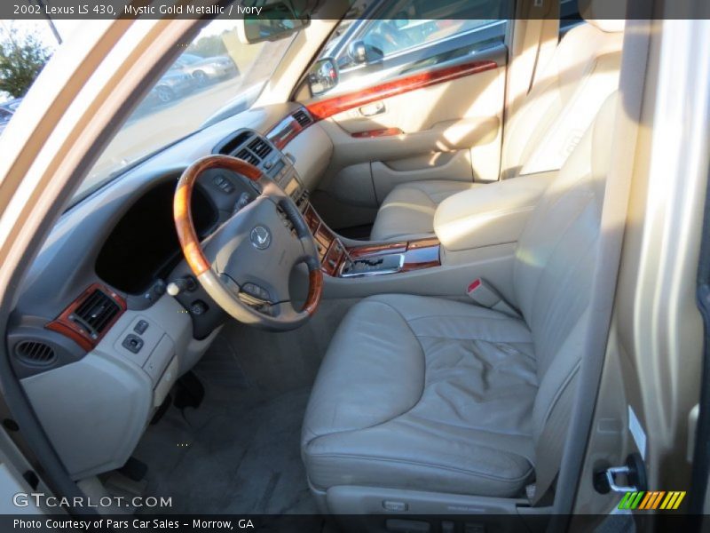 Mystic Gold Metallic / Ivory 2002 Lexus LS 430