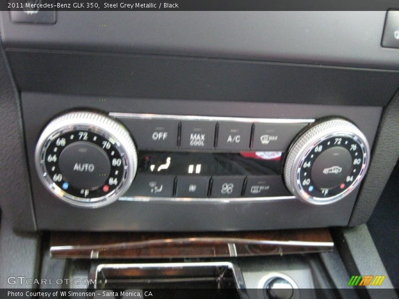 Steel Grey Metallic / Black 2011 Mercedes-Benz GLK 350