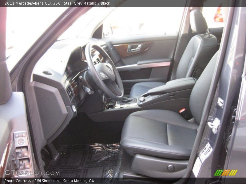 Steel Grey Metallic / Black 2011 Mercedes-Benz GLK 350