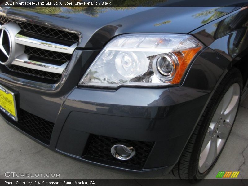 Steel Grey Metallic / Black 2011 Mercedes-Benz GLK 350