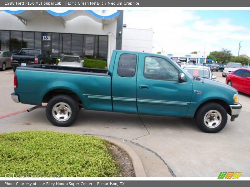 Pacific Green Metallic / Medium Graphite 1998 Ford F150 XLT SuperCab