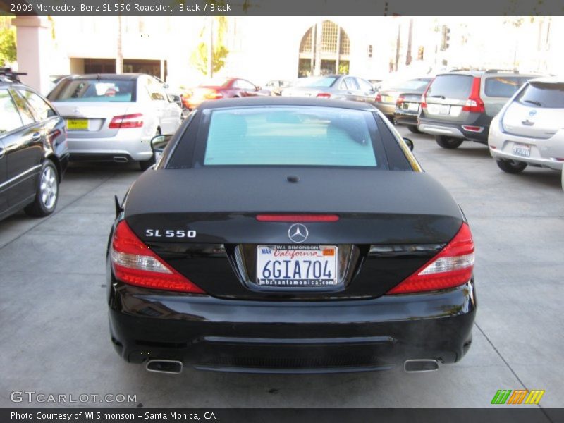 Black / Black 2009 Mercedes-Benz SL 550 Roadster