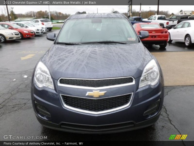 Atlantis Blue Metallic / Jet Black 2013 Chevrolet Equinox LT AWD