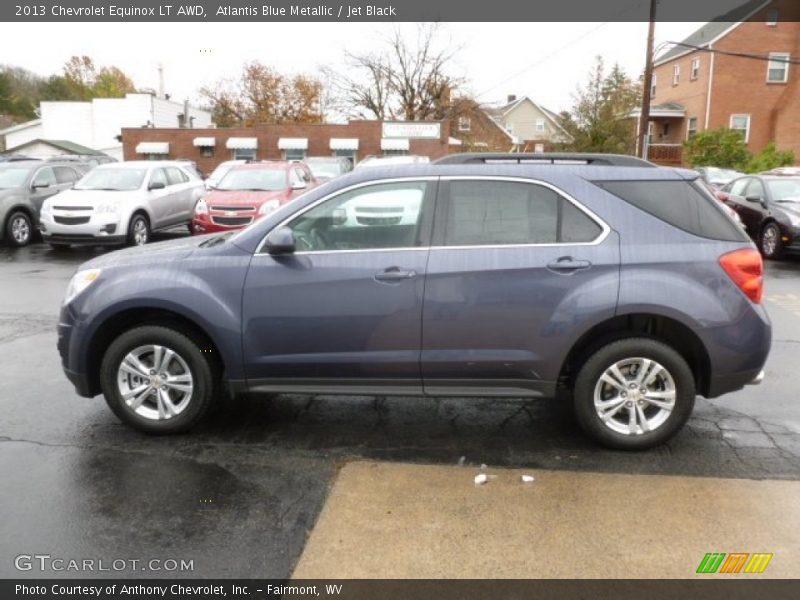 Atlantis Blue Metallic / Jet Black 2013 Chevrolet Equinox LT AWD
