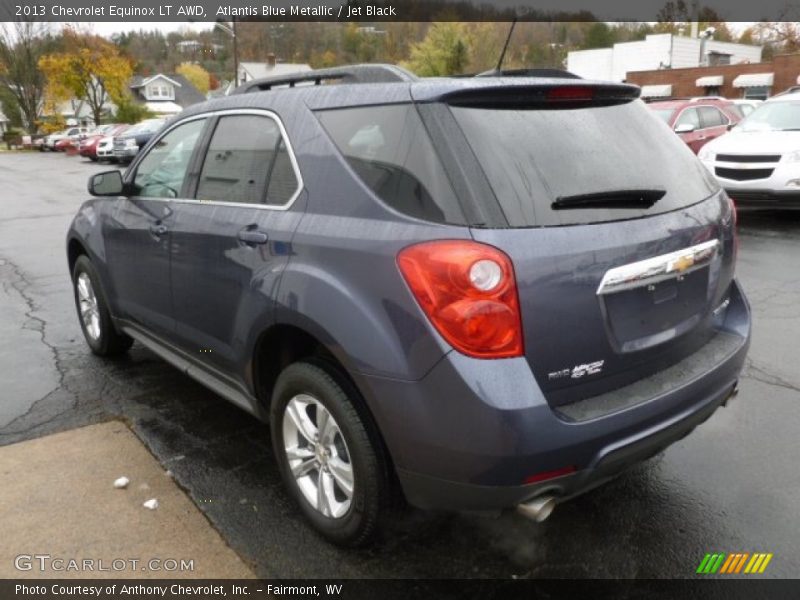 Atlantis Blue Metallic / Jet Black 2013 Chevrolet Equinox LT AWD
