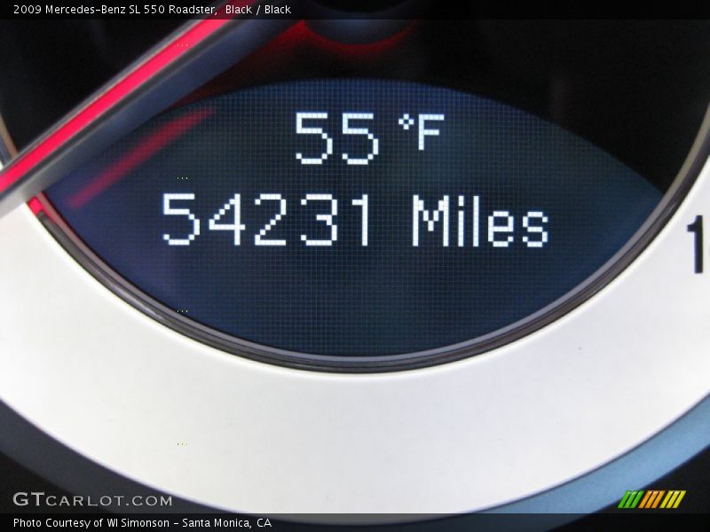 Black / Black 2009 Mercedes-Benz SL 550 Roadster