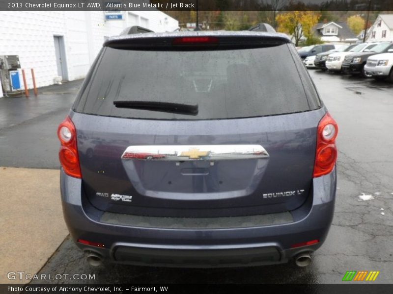 Atlantis Blue Metallic / Jet Black 2013 Chevrolet Equinox LT AWD