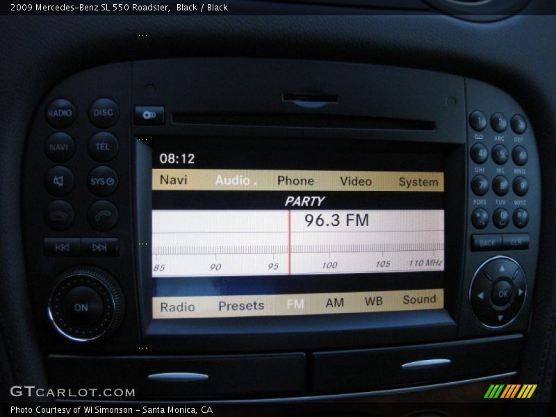 Black / Black 2009 Mercedes-Benz SL 550 Roadster