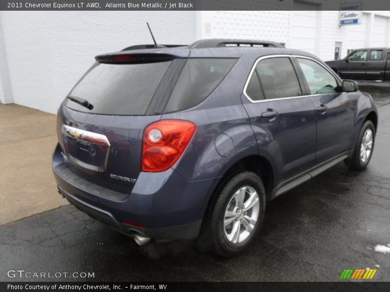 Atlantis Blue Metallic / Jet Black 2013 Chevrolet Equinox LT AWD