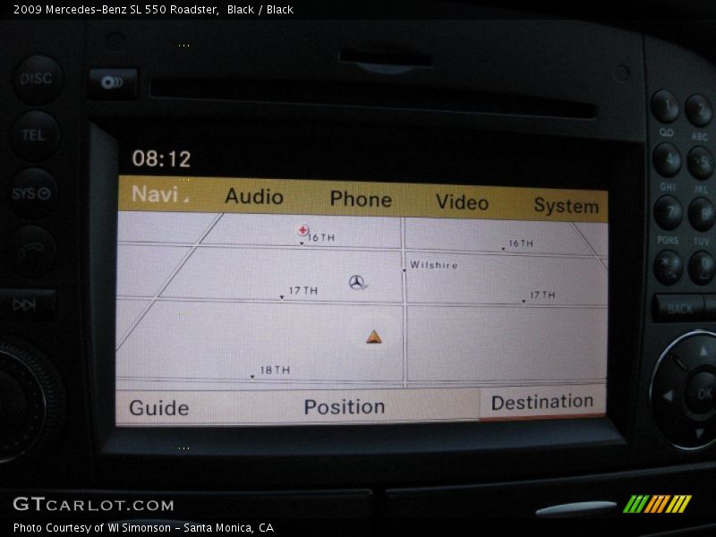 Black / Black 2009 Mercedes-Benz SL 550 Roadster