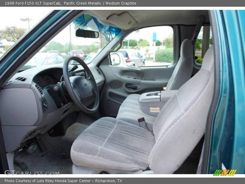 Pacific Green Metallic / Medium Graphite 1998 Ford F150 XLT SuperCab